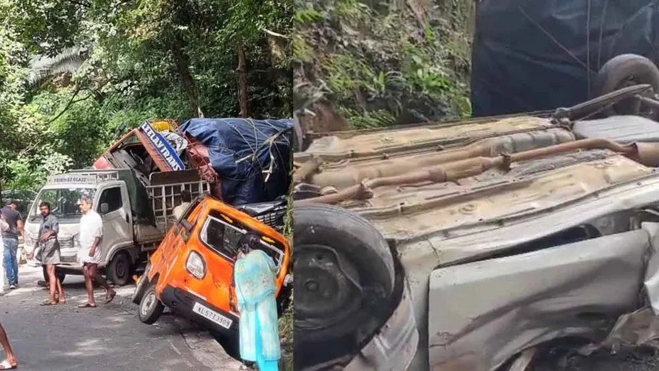 താമരശ്ശേരി ചുരത്തിൽ വാഹനങ്ങളുടെ കൂട്ടിയിടി; ഗതാഗതം സ്തംഭിച്ചു